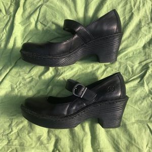 Leather Mary Janes